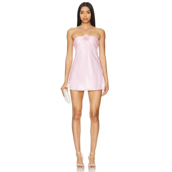 MORE TO COME Arie Mini Dress - Pink - S NWT - Picture 1 of 3